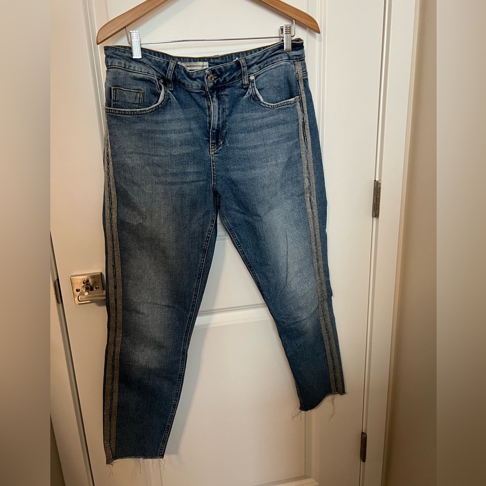 Pilcro and the letterpress Anthropologie jeans, size 31, high rise jeans